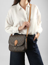 Sac Bandouli�re Second Life Louis vuitton Marron second life M51242-vue-porte