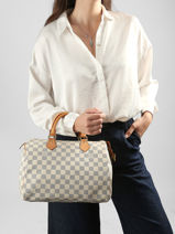 Handbag Second Life Louis vuitton Blue second life DU1098-vue-porte