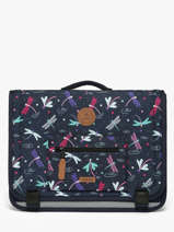 2-compartment Satchel Cabaia Blue school M