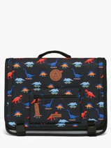 2-compartment Satchel Cabaia Black school M