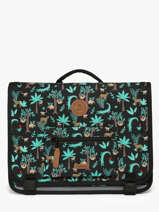 2-compartment Satchel Cabaia Black school M