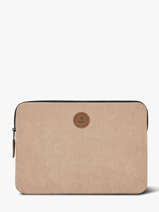 Laptop Cover With 14" Laptop Sleeve Cabaia Beige accessoire SLEEVE14
