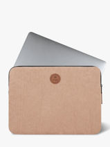 Laptop Cover With 16" Laptop Sleeve Cabaia Green accessoire SLEEVE16-vue-porte