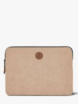 Laptop Cover With 16" Laptop Sleeve Cabaia Beige accessoire SLEEVE16