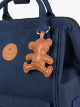 Porte-clefs Cabaia Marron accessoire CHARMS-vue-porte