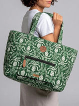 A4 Size Shoulder Bag Adventurer Recycled Polyester Cabaia Green adventurer TOTEBAGL-vue-porte