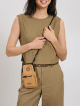 Phone Bag Cabaia Brown accessoire PHONEBAG-vue-porte