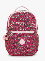 2-compartment Backpack With 15" Laptop Sleeve Kipling Pink back to school KI5816
