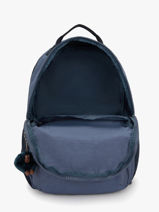 2-compartment Backpack With 15" Laptop Sleeve Kipling Blue back to school KI4275-vue-porte