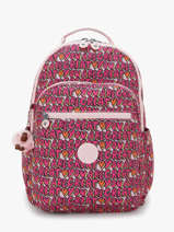 2-compartment Backpack With 15" Laptop Sleeve Kipling Pink back to school KI6101