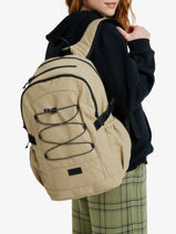 2-compartment Backpack Roxy Beige back to school RJBP4894-vue-porte