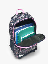 1 Compartment Wheeled Schoolbag Rip curl Multicolor mixed 53WBA-vue-porte