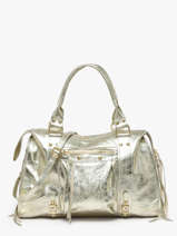 A4 Size Shoulder Bag Nine Leather Milano Gold nine NI24095O