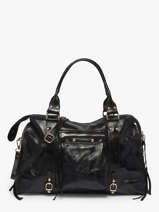 A4 Size Shoulder Bag Nine Leather Milano Black nine NI24095O