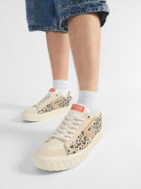 Sneakers In Leather Palladium Beige women 94663243-vue-porte