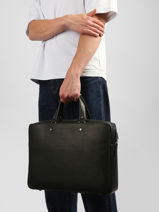 Porte Documents (main) Arthur & aston Noir danny 2-vue-porte