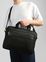 Business Bag Tommy hilfiger Black th repreve AM14445-vue-porte