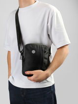 Sac Bandouli�re Serge blanco Noir pop POP13005-vue-porte