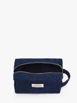 Recycled Cotton Tournelles Xl Zipped Pouch Rivedroite Blue timeless TOURXTIM-vue-porte