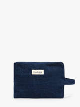 La Trousse Tournelles Xl Coton Recycl� Rivedroite Bleu timeless TOURXTIM