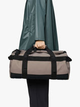 Texel Duffel Bag Small - Travel Bag Rains Beige travel 13480-vue-porte