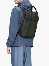 2 Way Tote Backpack Rains Green city 12940-vue-porte