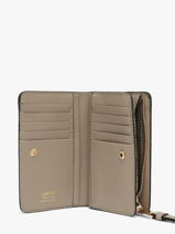 Leather Origami Wallet Lancel Gray origami A13423-vue-porte
