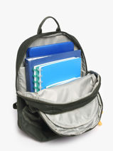 2-compartment Backpack Stones and bones Green boys B-vue-porte