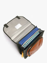 Cartable 2 Compartiments Stones and bones Vert boys B-vue-porte