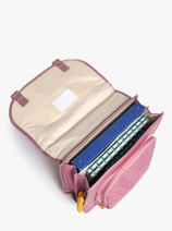 Satchel 2 Compartments Lily Girls Stones and bones Pink girls G-vue-porte
