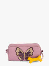 Pencil Case 3 Compartments Rowan 2.0 Stones and bones Pink girls G