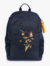 2-compartment Backpack Stones and bones Blue boys B