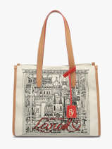 Shoulder Bag 150 Ans Lancel Beige 150 ans A14390
