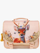 2-compartment Satchel Stones and bones Pink girls G