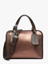 Sac Port� Main Vintage Cuir Paul marius Marron vintage S