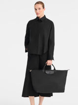 Longchamp Le pliage one Travel bag Gray-vue-porte