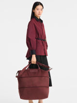 Longchamp Le pliage one Travel bag Red-vue-porte