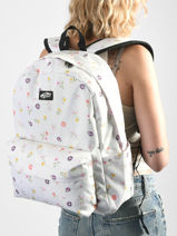 1 Compartment Backpack Vans White backpack VN000H4W-vue-porte