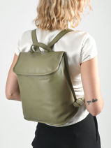 Longchamp Le foulonn� Sac � dos Vert-vue-porte