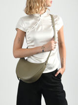Longchamp Le foulonn� Messenger bag Green-vue-porte