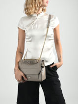 Sac � Main M Ninon Cuir Lancel Gris ninon A09222-vue-porte