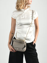 Sac � Main S Ninon Cuir Lancel Gris ninon A09221-vue-porte