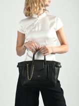 Small Satchel Thea Leather Lancel Orange thea A14221-vue-porte