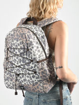 Sac � Dos 1 Compartiment Roxy Gris back to school RJBP5024-vue-porte
