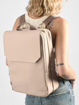 Sac � Dos Nuit�e Cluse Beige backpack CX035-vue-porte