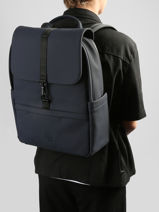 Sac � Dos Business 2 Compartiments + Pc 16" Etrier Bleu impulsion EIMP8422-vue-porte