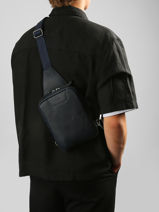Crossbody Bag Etrier Blue flandres EFLA711M-vue-porte
