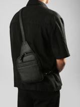 Crossbody Bag Etrier Black spider ESPI711M-vue-porte
