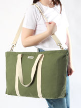 Cotton Jean Shoulder Bag Hindbag Blue best seller JEAN-vue-porte