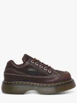 Sneakers Plateforme En Cuir Dr martens Marron women 41129200